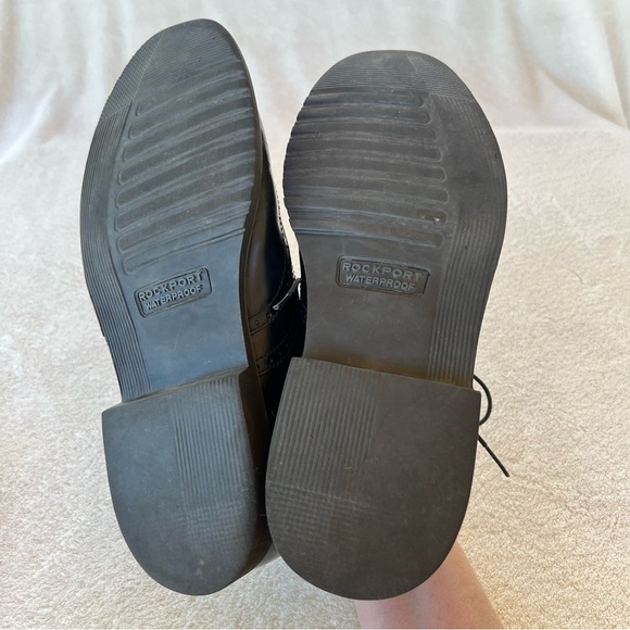 Rockport WATERPROOF APM23181 Dressport Modern Wingtip Oxford Black Leather 9M - Picture 9 of 11